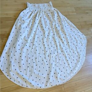 Final Touch Cream and Black Textured Skirt